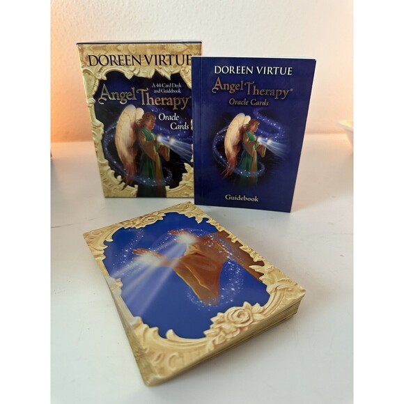 Other - Doreen Virtue Angel Therapy Oracle Cards - 44 Card Deck & Guidebook Spiritual